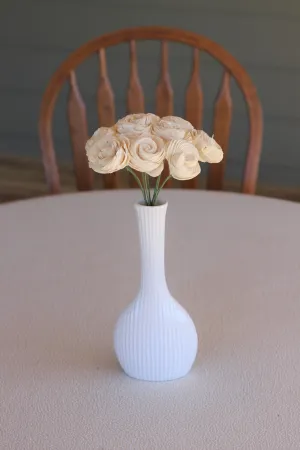 2" Stemmed Shell Flowers ( Set of 12 )