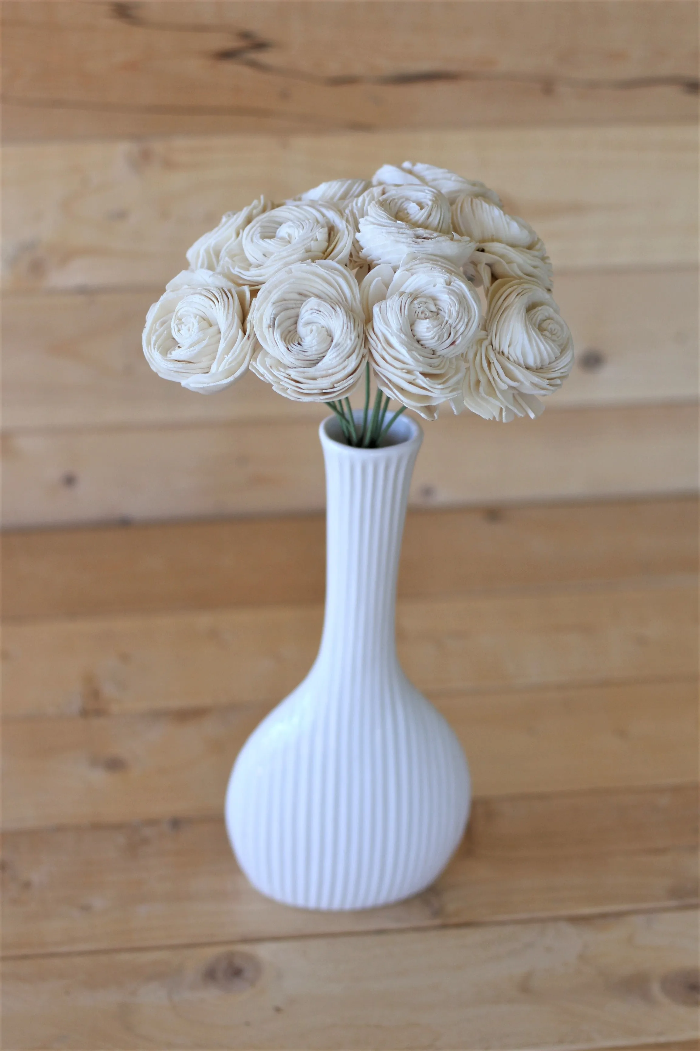 2" Stemmed Shell Flowers ( Set of 12 )