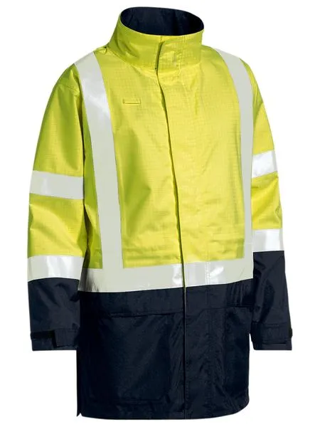 3M Taped Two Tone Hi Vis Anti Static Wet Weather Jacket