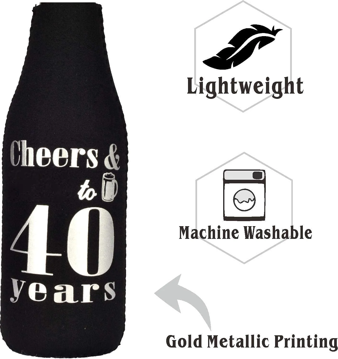 40th Birthday Gifts for Men, 40th Birthday Gifts, 40th Birthday Can Cooler, 40th Birthday