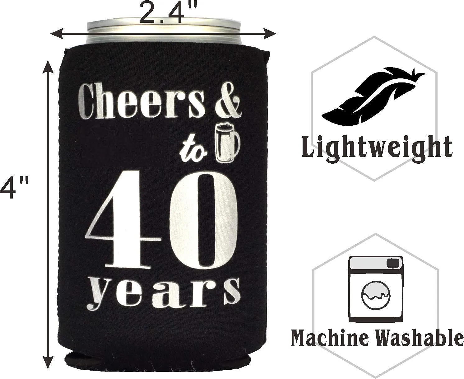 40th Birthday Gifts for Men, 40th Birthday Gifts, 40th Birthday Can Cooler, 40th Birthday