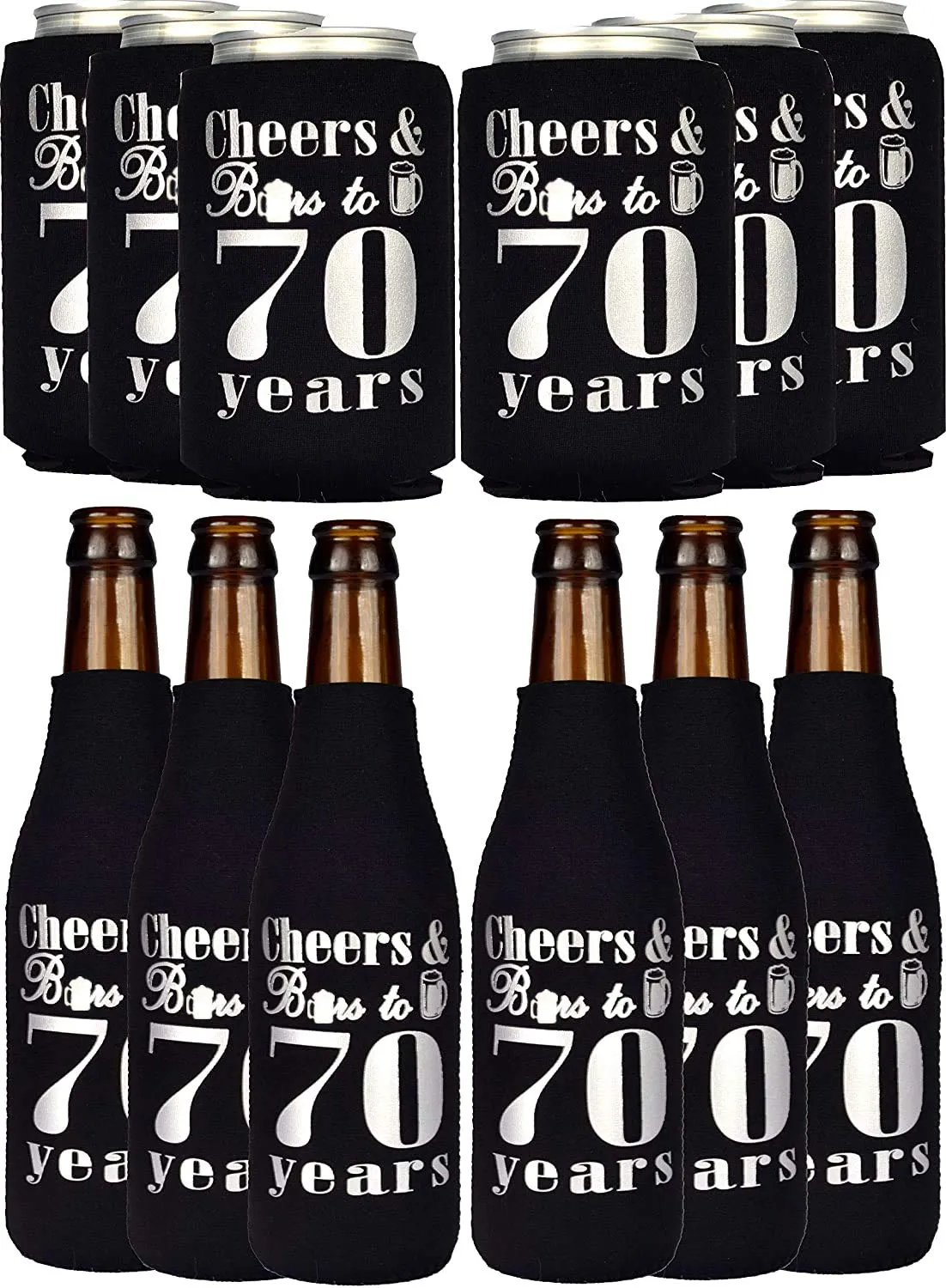 70th Birthday Gifts for Men, 70th Birthday Gifts, 70th Birthday Can Cooler, 70th Birthday