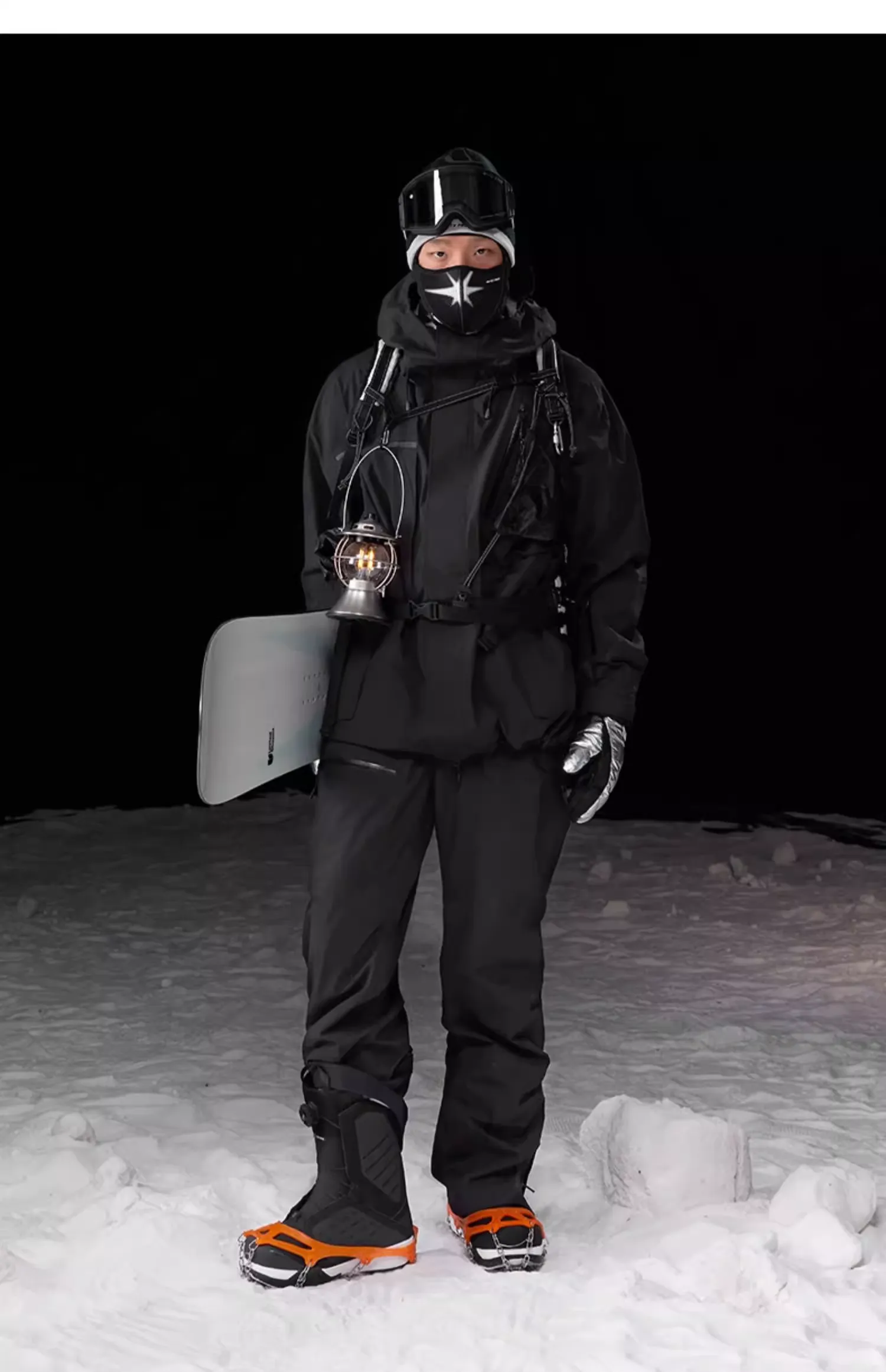 Ants Pro Peak Line Dark Black 3L Insulated Jackets and Bibpants