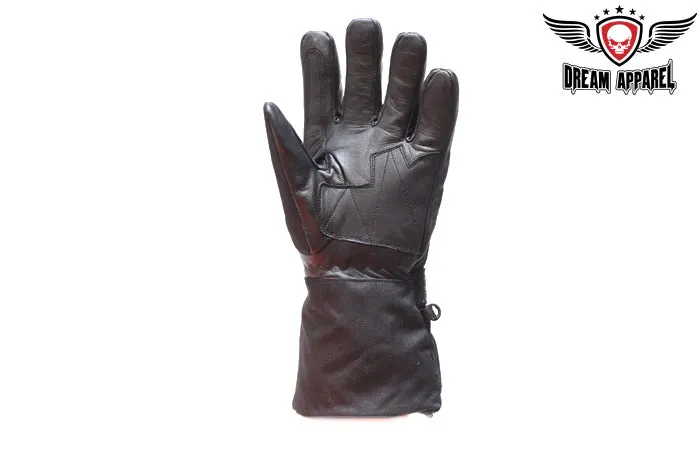 Biker Full Finger Riding Gloves With Velcro Strap