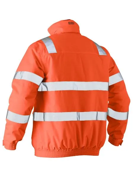 Bisley Taped Hi Vis Wet Weather Bomber Jacket (BJ6770T)