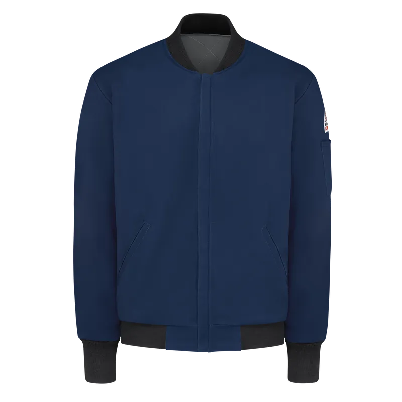 Bulwark, Men's Midweight Excel FR Team Jacket, JET2, FR 9oz, Cat4, Navy