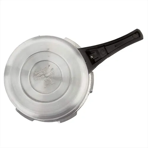 Butterfly Cordial 2 liter, 3 liter & 5 liter Non Induction Bottom Outer Lid Pressure Cooker (Aluminium, Silver), Small