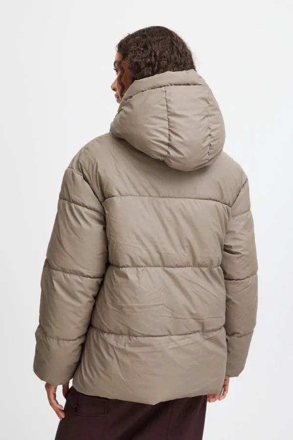 b.young Byazua Puffer Jacket Walnut