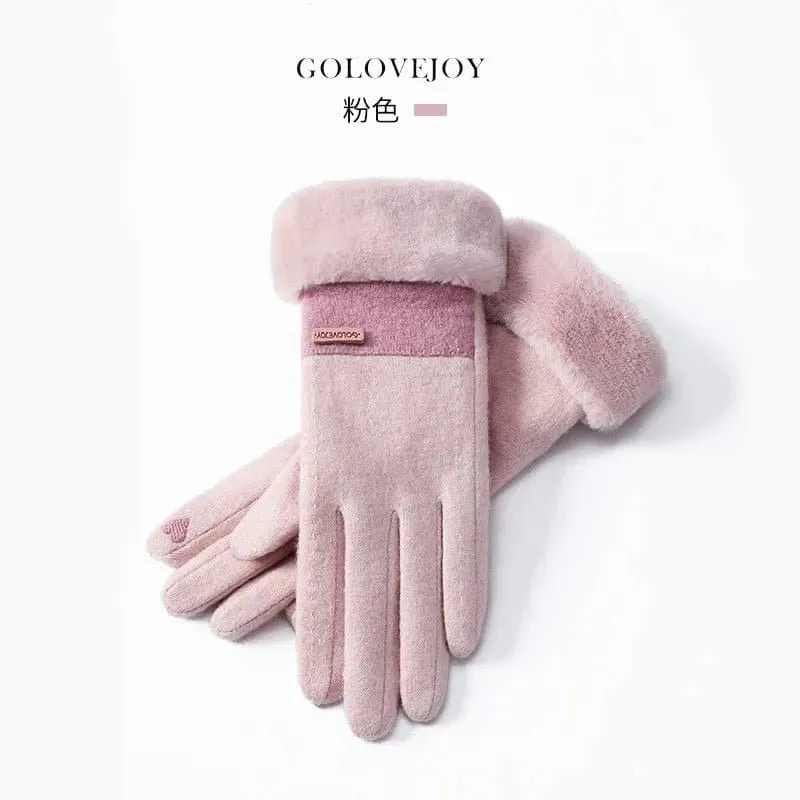 Cashmere Fleece-lined Gloves