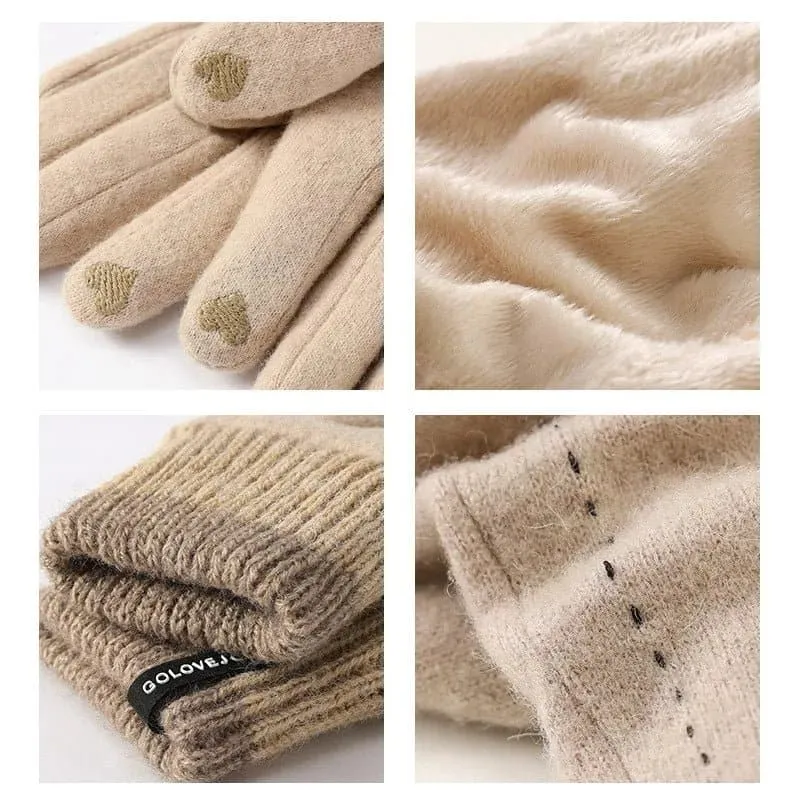 Cashmere Fleece-lined Gloves