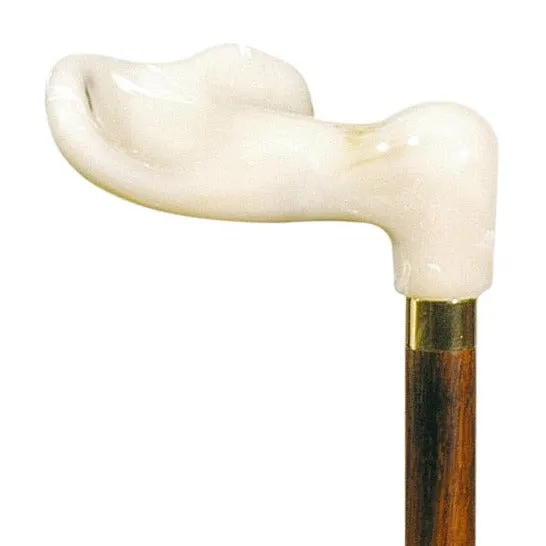 Classic Canes Fischer Cane Acrylic Cream - Available Left or Right Hand