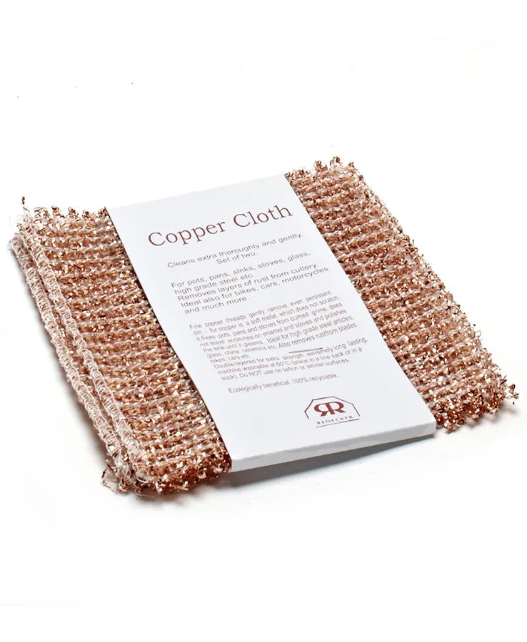 Copper Cleaning Cloth by Redecker