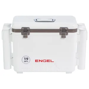 Engel 19 Quart Drybox/Cooler with Rod Holders