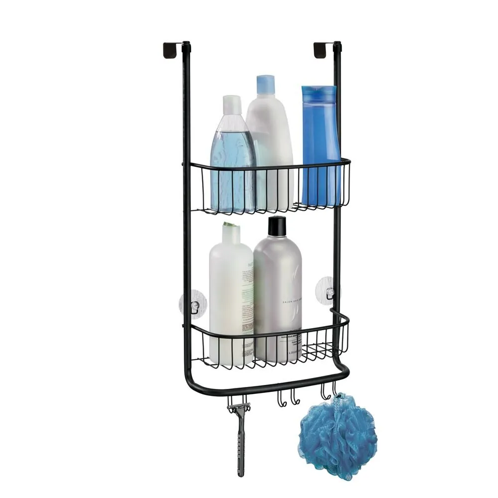 Forma Over Door Shower Caddy Matte Black