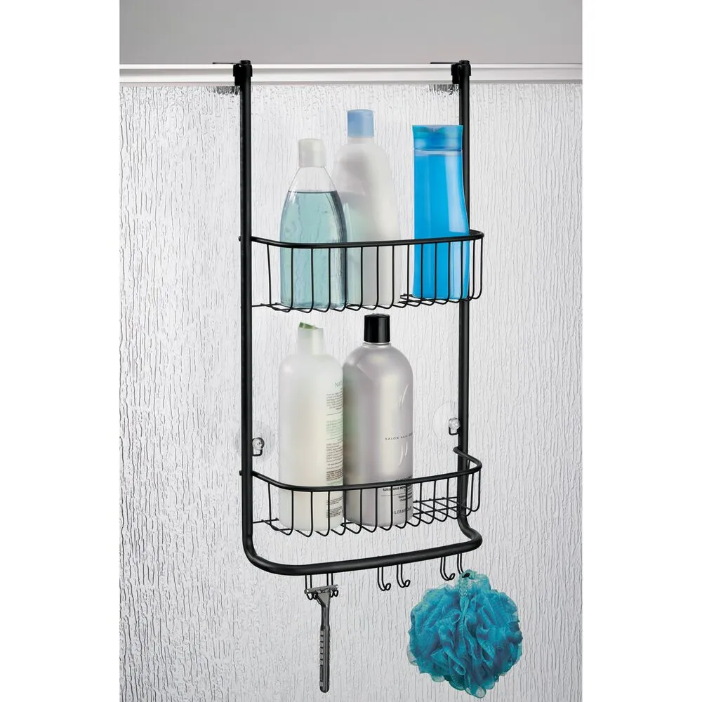 Forma Over Door Shower Caddy Matte Black