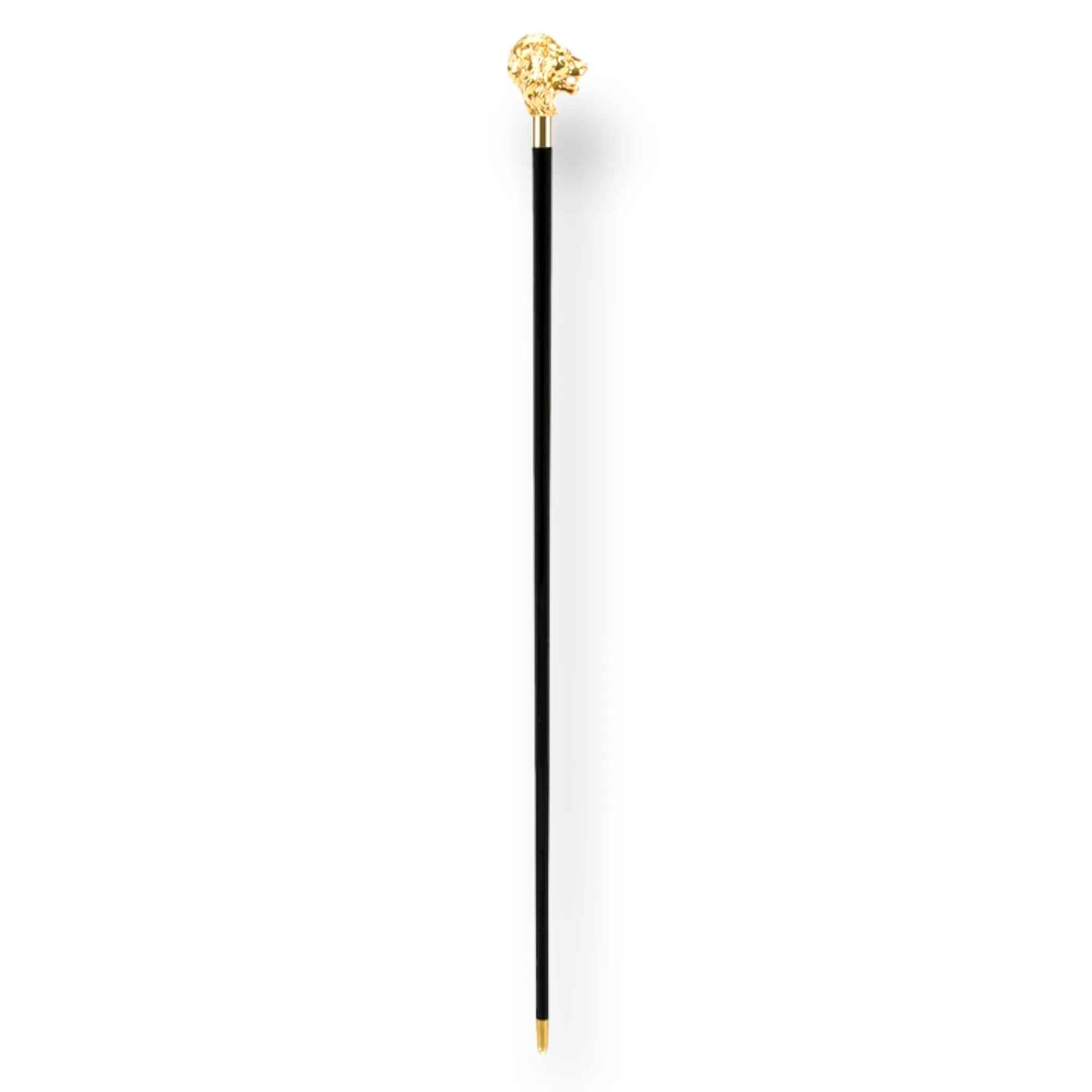 GOLD LION WALKING STICK