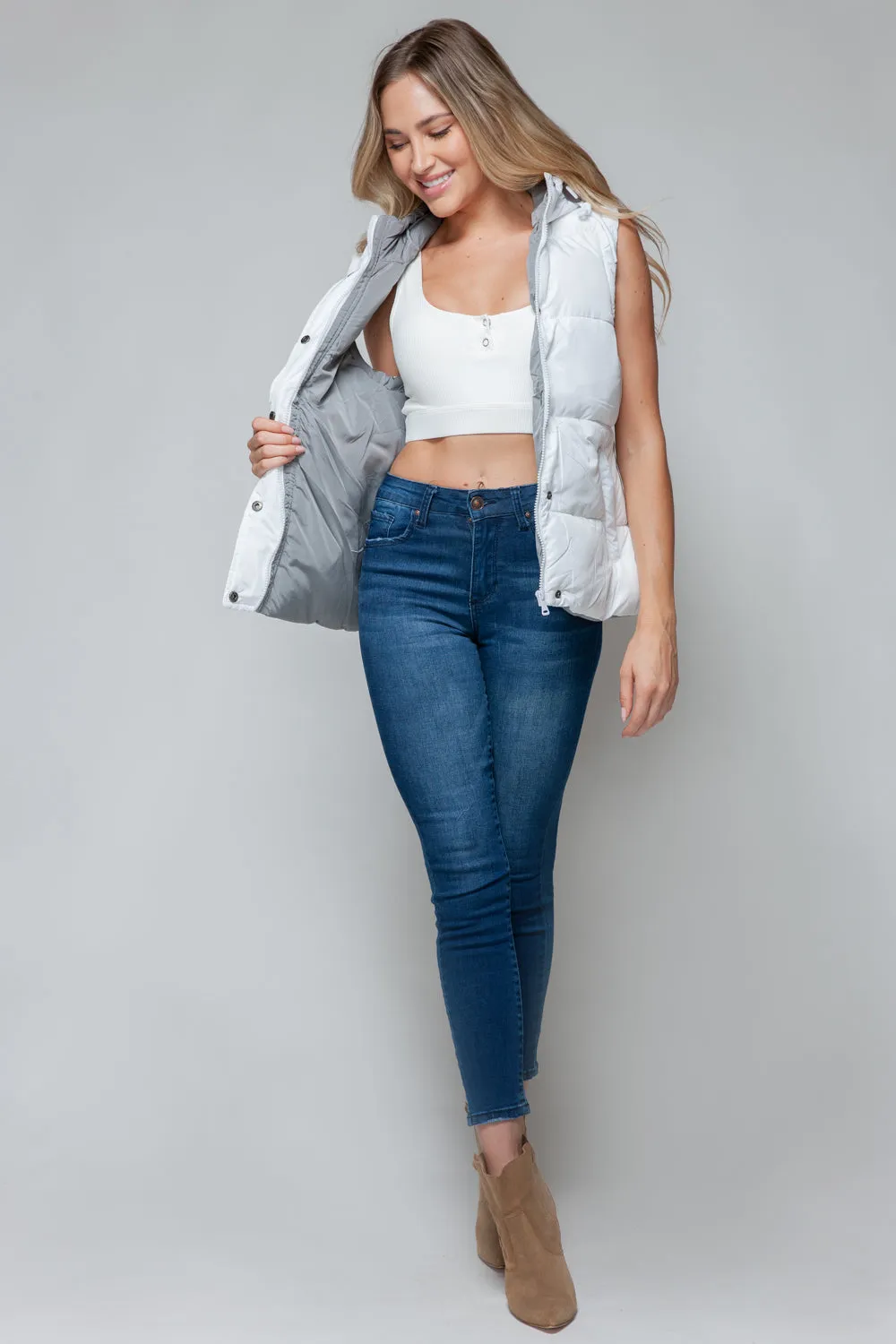 Hooded Zip Vest