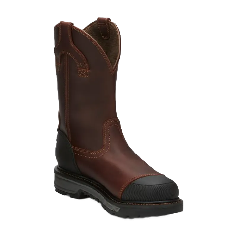 Justin Men'S Warhawk Brown Composite Toe Work Boots