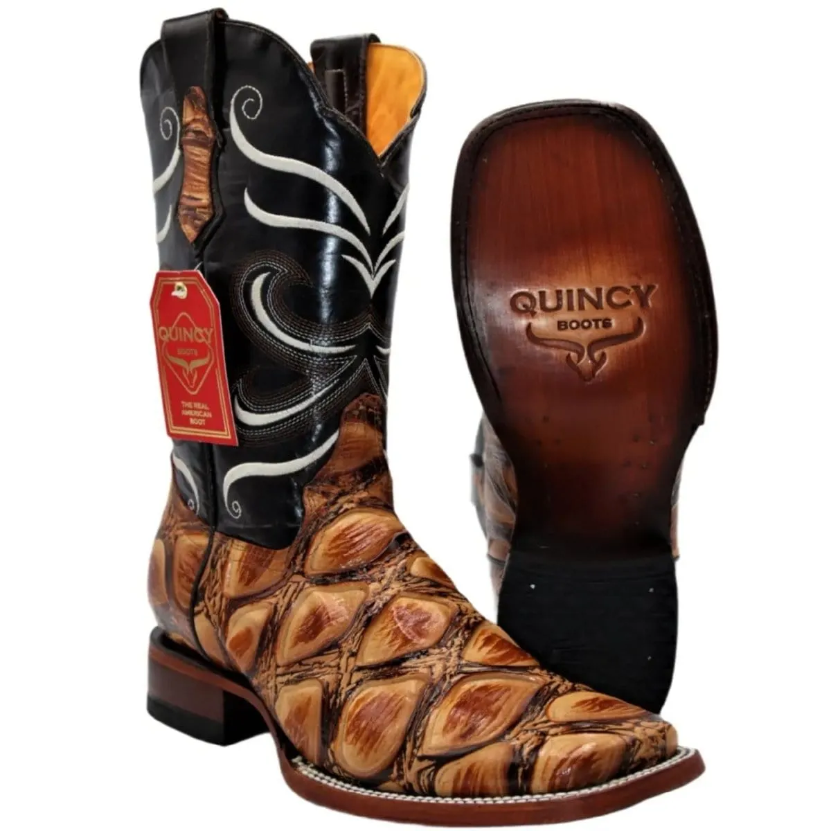 Men's Quincy Wide Square Toe Boot Q822A1051