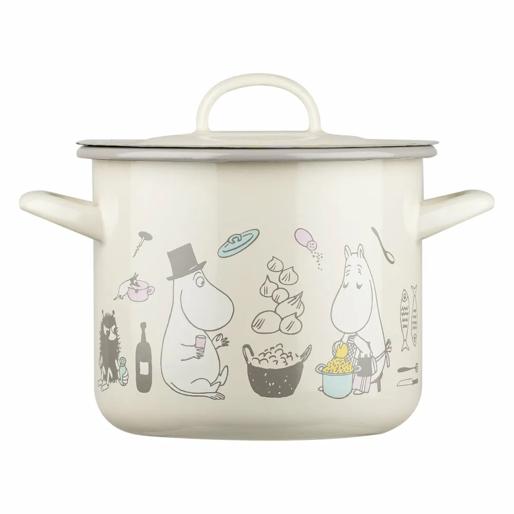 Moomin Bon Appétit Enamel 2.5 L Pot With Lid