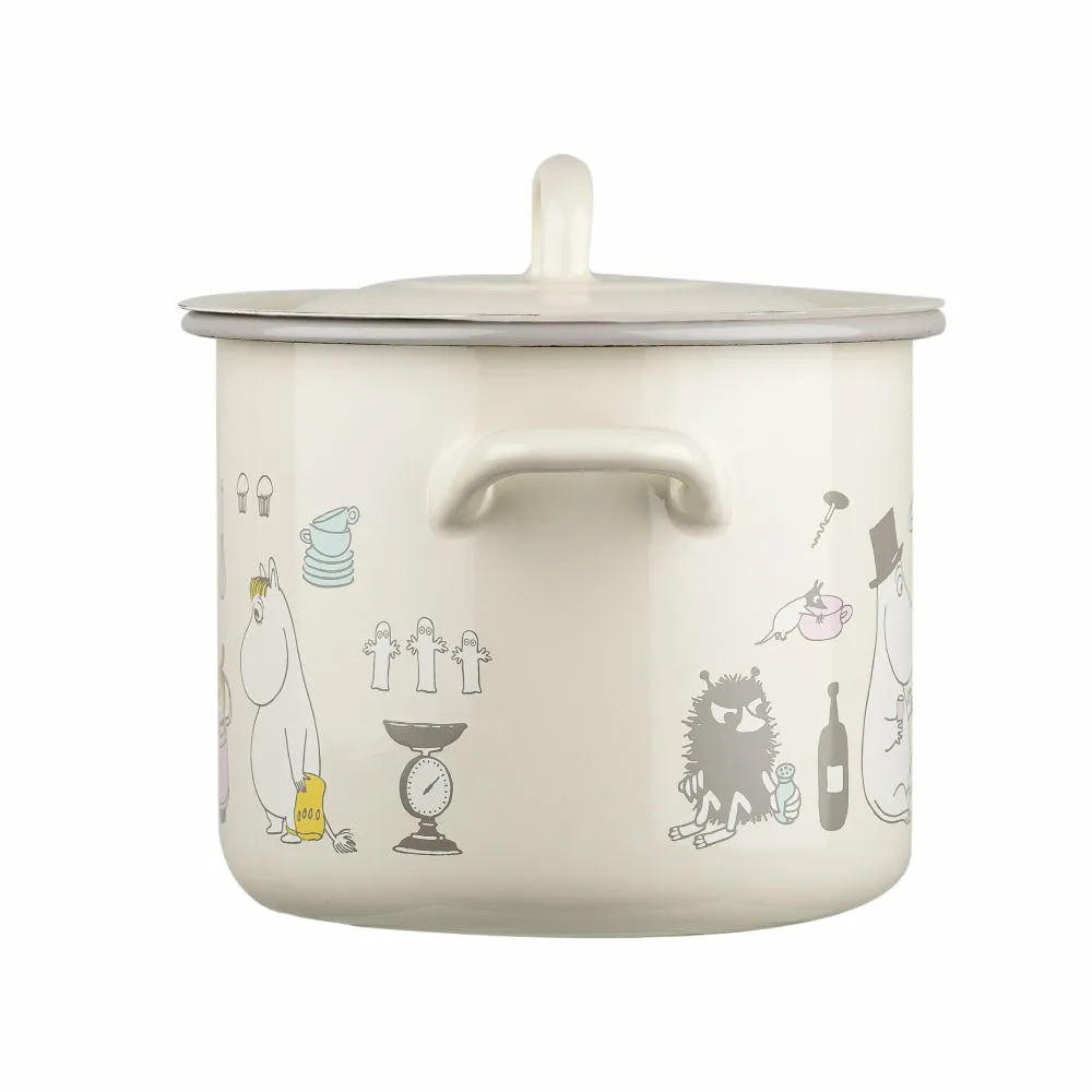 Moomin Bon Appétit Enamel 2.5 L Pot With Lid