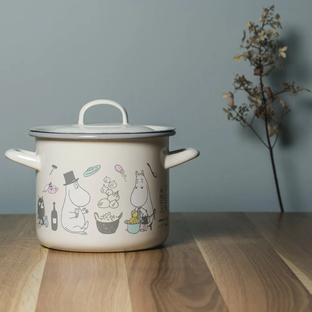 Moomin Bon Appétit Enamel 2.5 L Pot With Lid