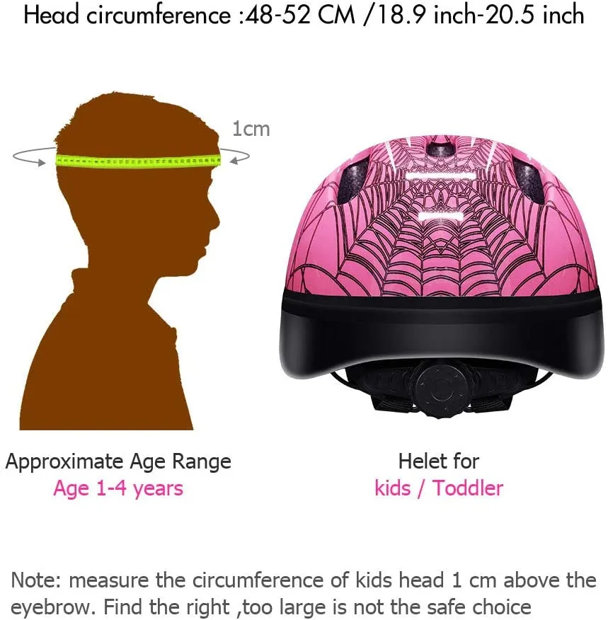 Multi-Sport Helmet for Kids, Suitable 1-6 Years Old.