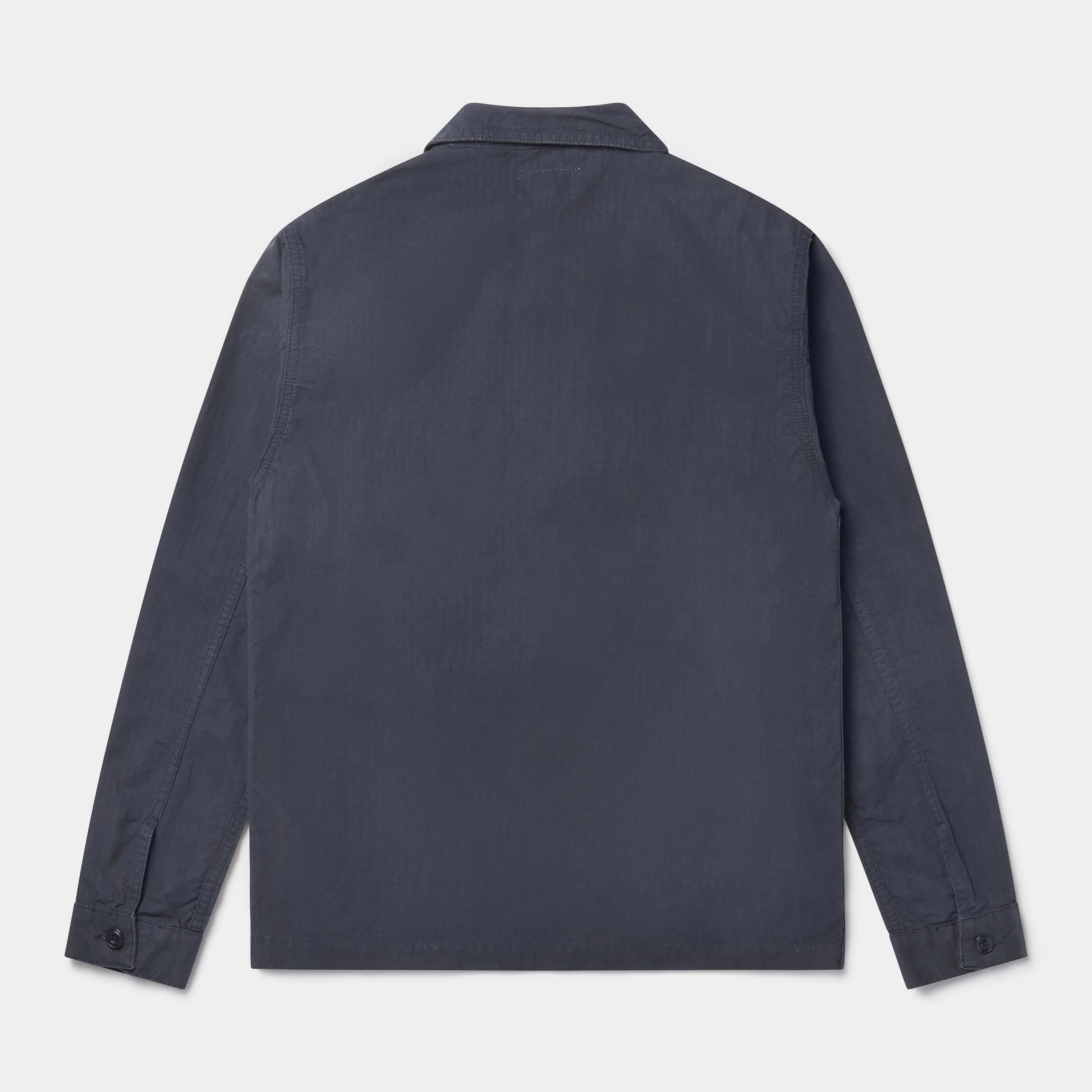 Organic Cotton Waxed Ripstop Utility Jacket Mk II (Navy)