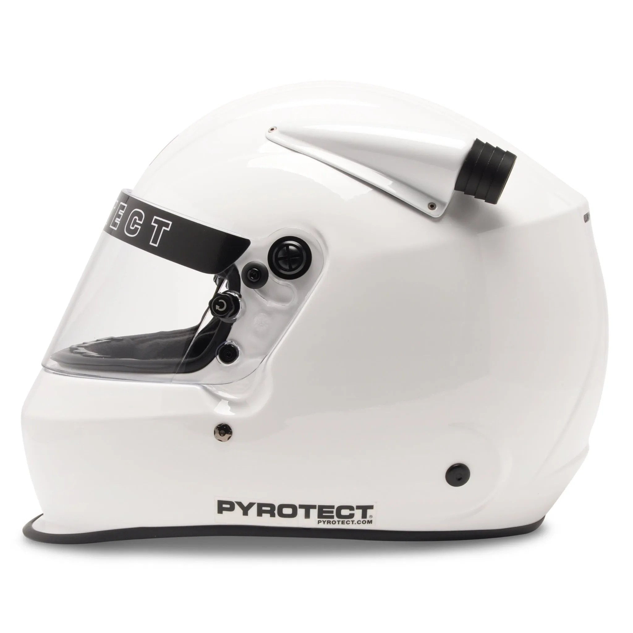 Pyrotect X-Large Ultra-Sport Mid Forced Air Duckbill SA2020 White Helmet