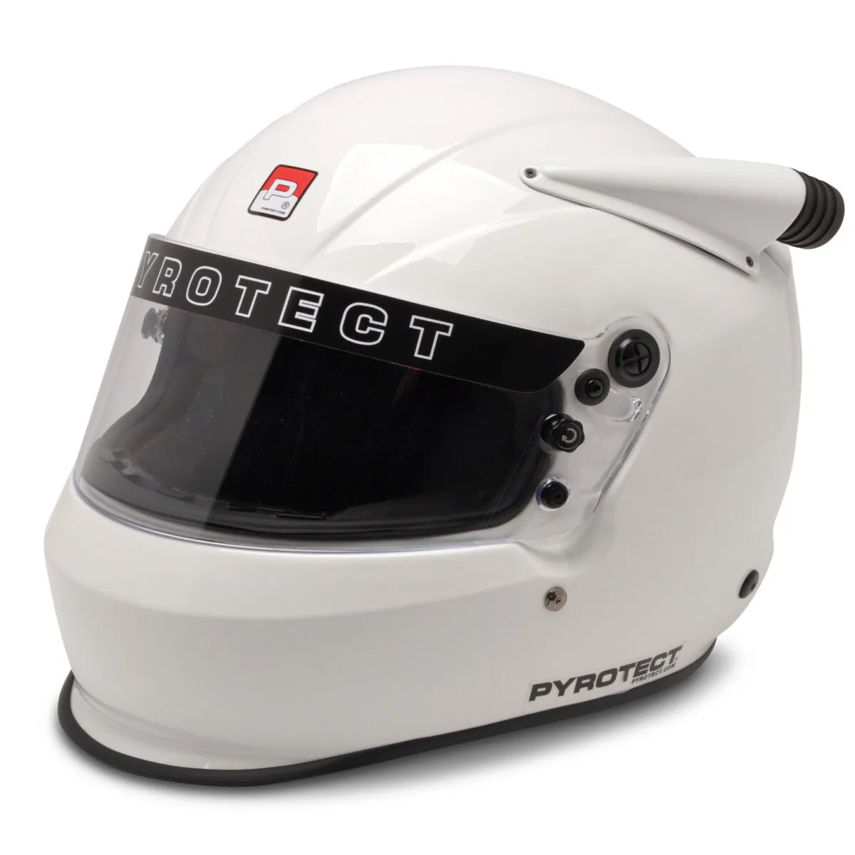 Pyrotect X-Large Ultra-Sport Mid Forced Air Duckbill SA2020 White Helmet