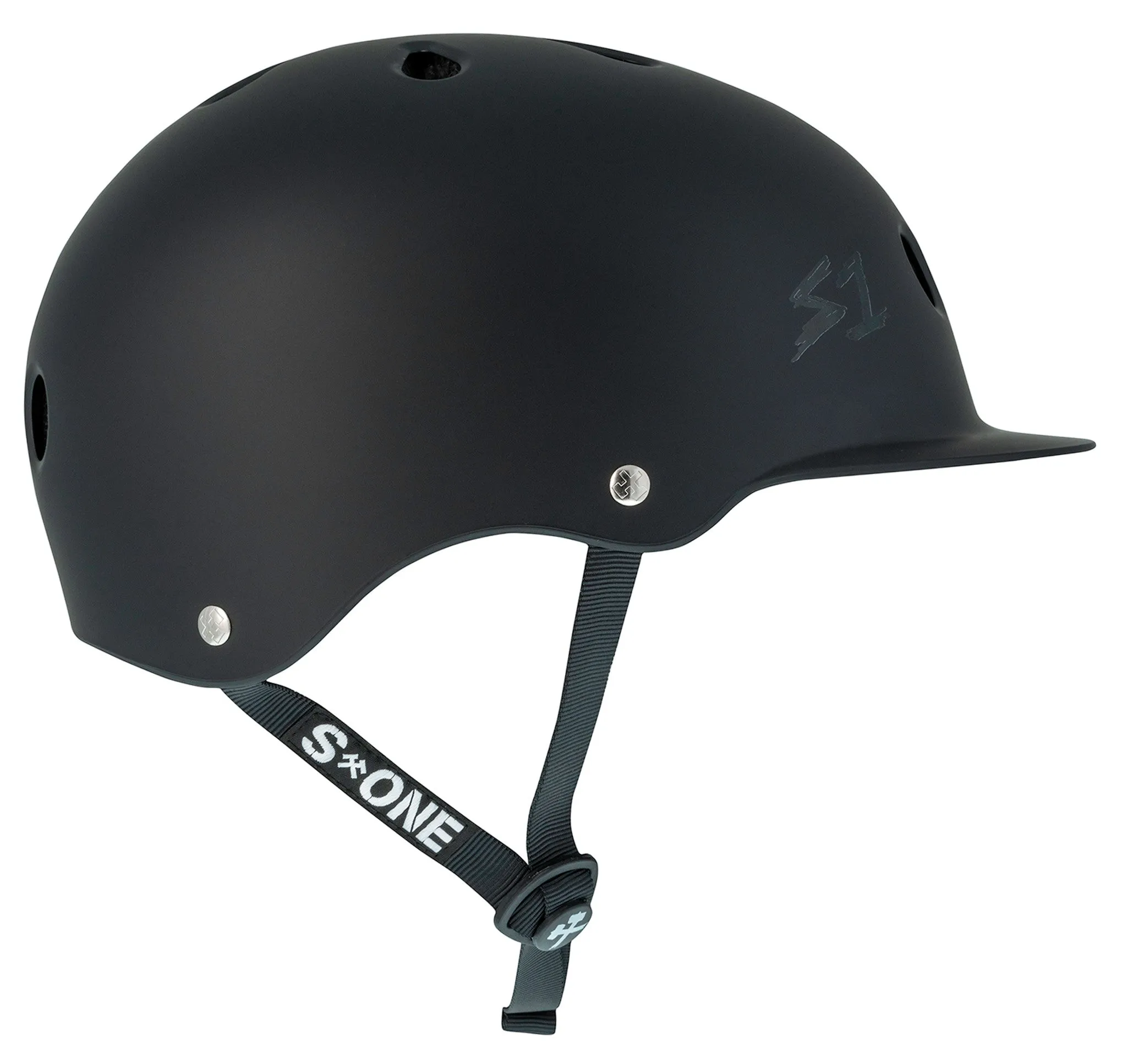 S1 Lifer Brim Helmet - Black Matte/Undialed LIT Collaboration