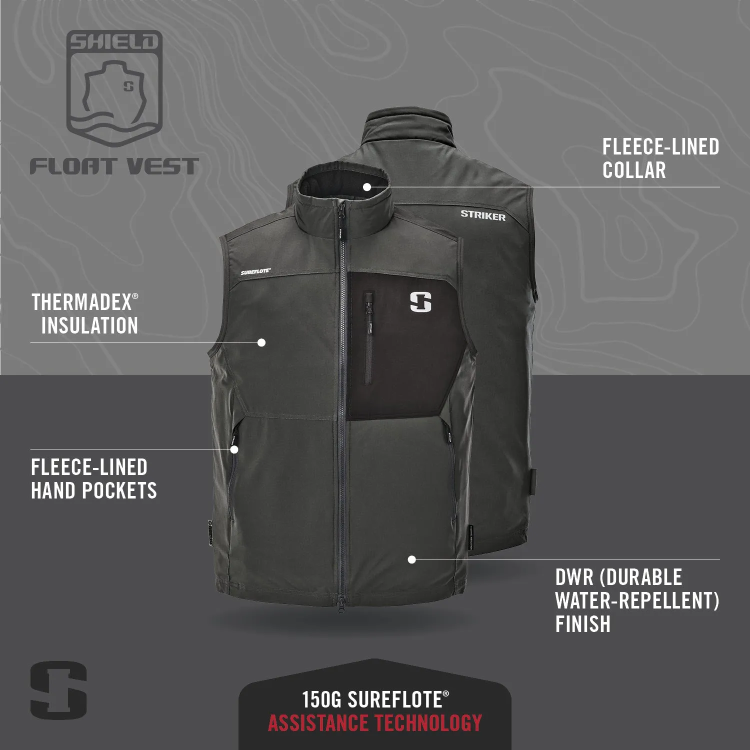 Shield Float Vest - Gunmetal