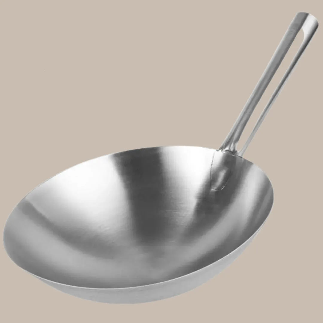 Stainless Steel Wok Pan