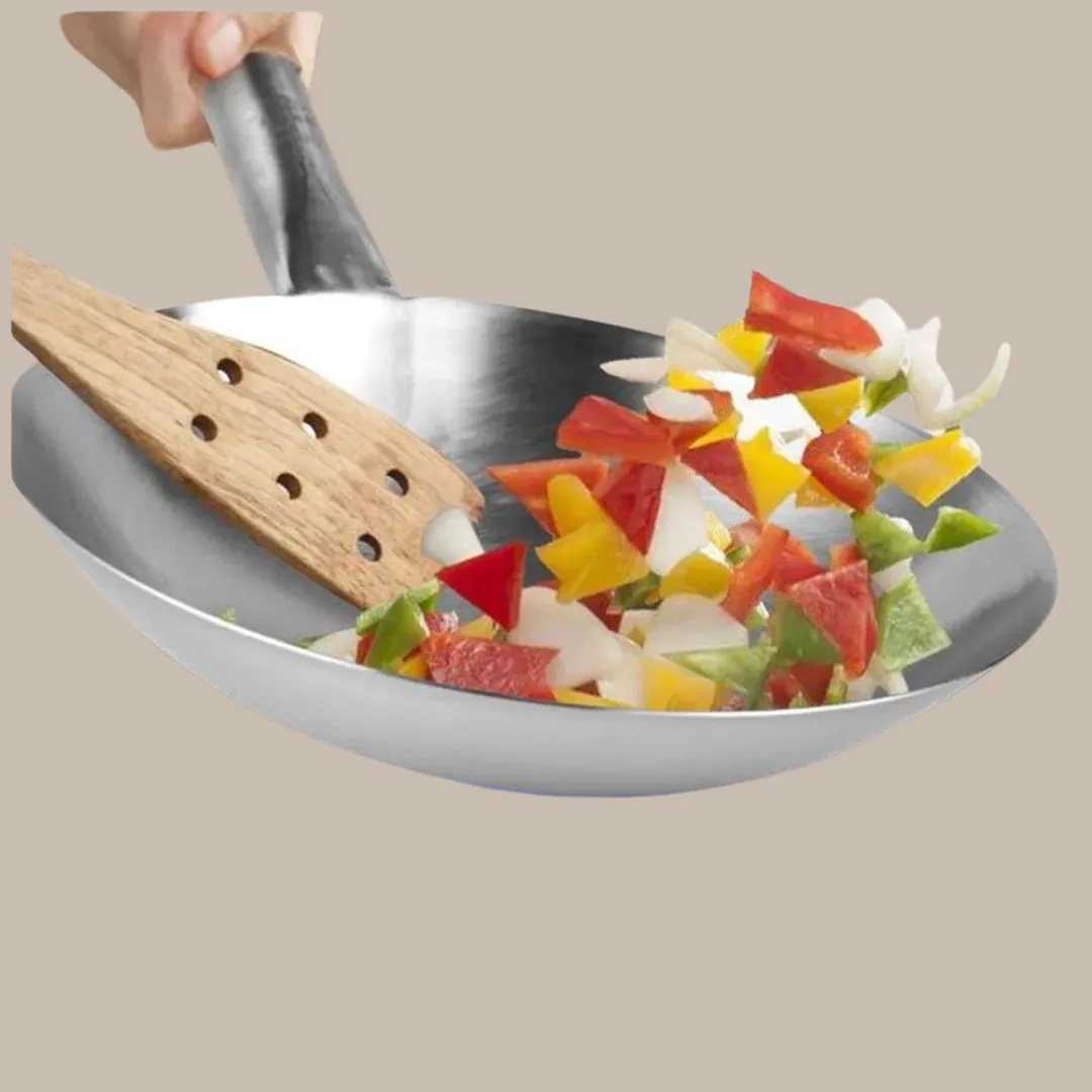 Stainless Steel Wok Pan