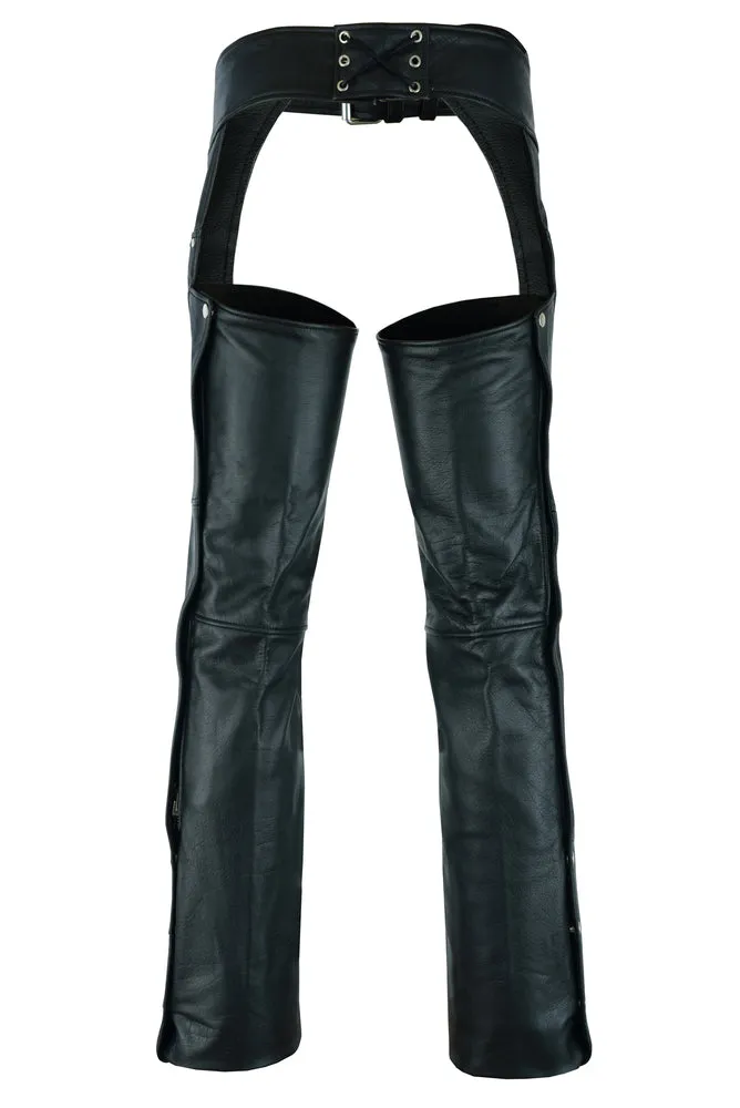 Tall Classic Leather Chaps with Jeans Pockets - DS447Tall