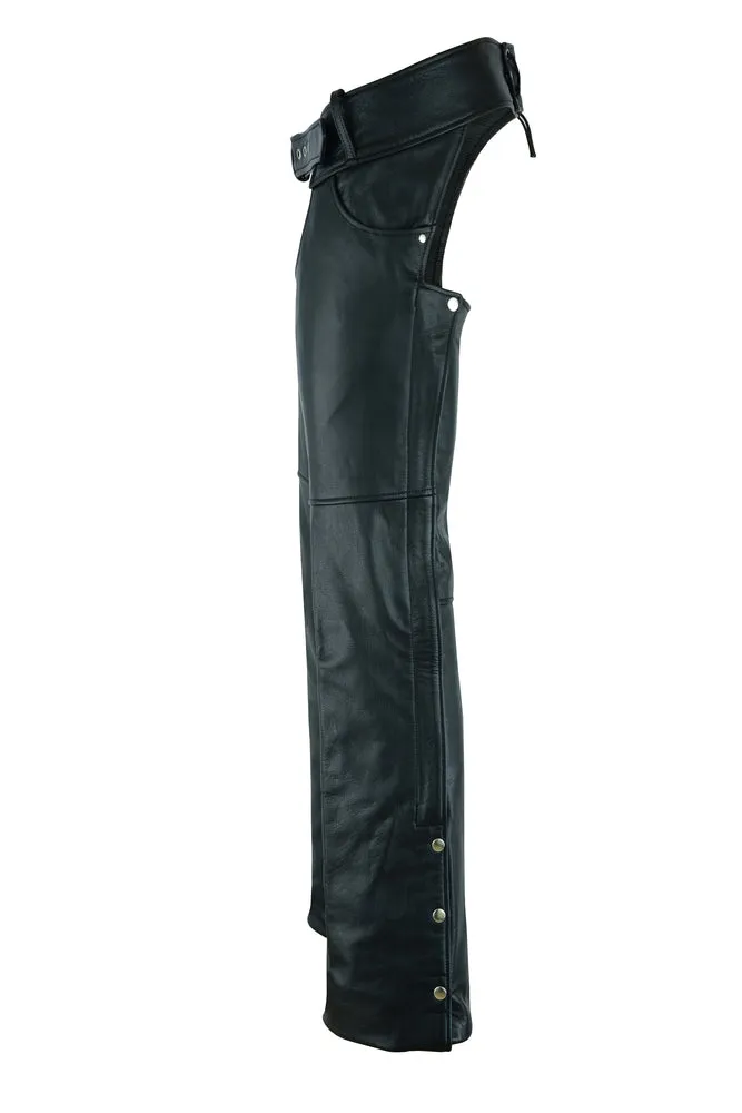 Tall Classic Leather Chaps with Jeans Pockets - DS447Tall