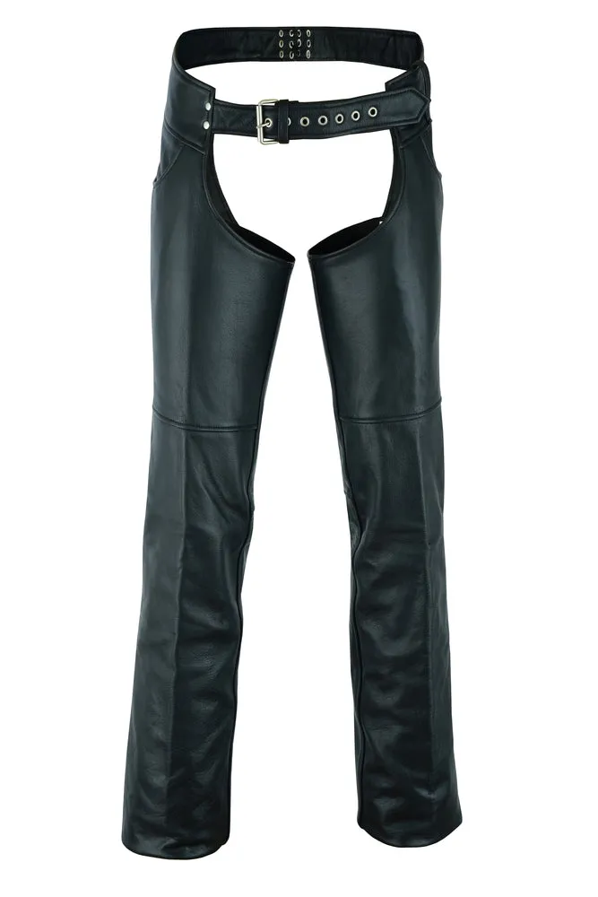 Tall Classic Leather Chaps with Jeans Pockets - DS447Tall