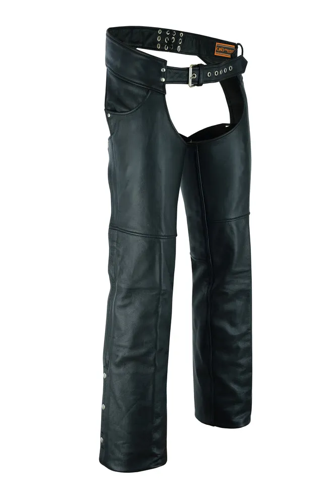 Tall Classic Leather Chaps with Jeans Pockets - DS447Tall