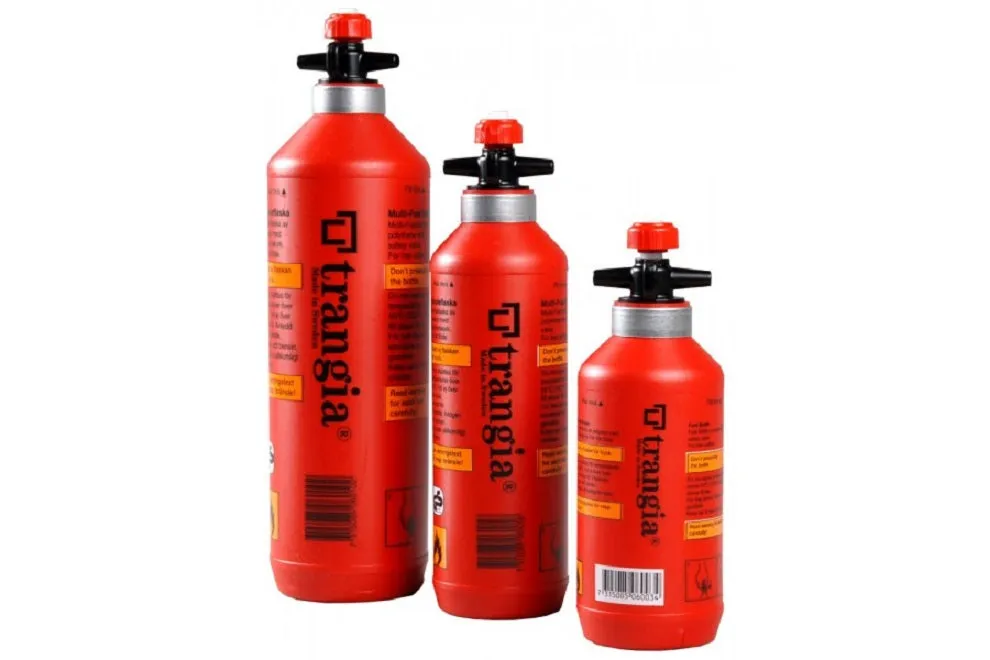 Trangia Fuel Bottles-0.3, 0.5 and 1L with Safety Valve (Red)