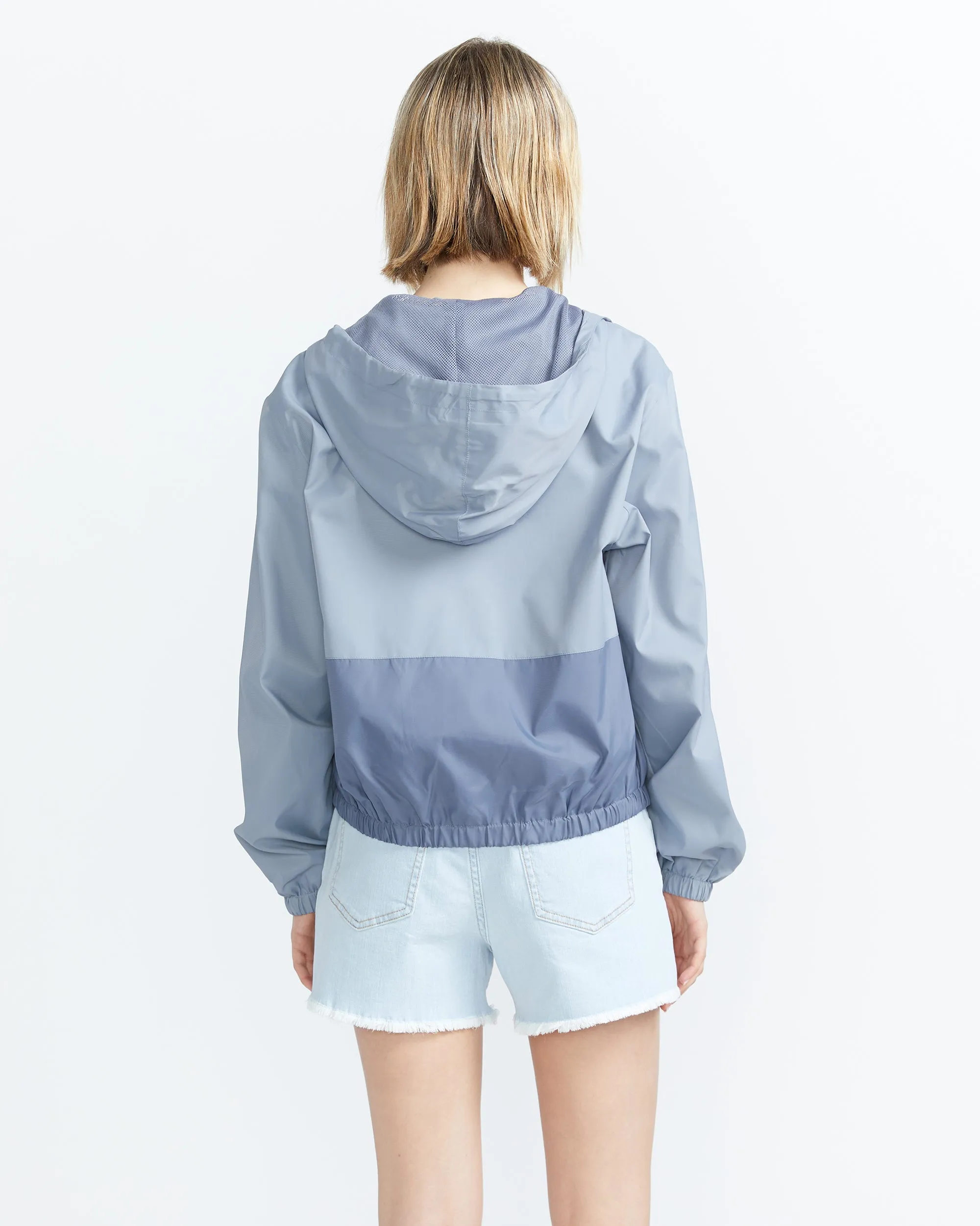 Wind Brakin Zip Jacket - Grey Blue