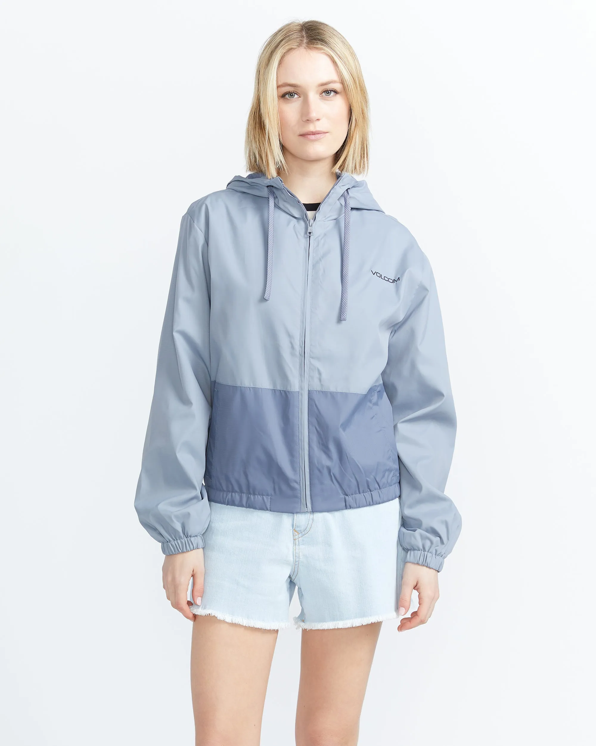 Wind Brakin Zip Jacket - Grey Blue